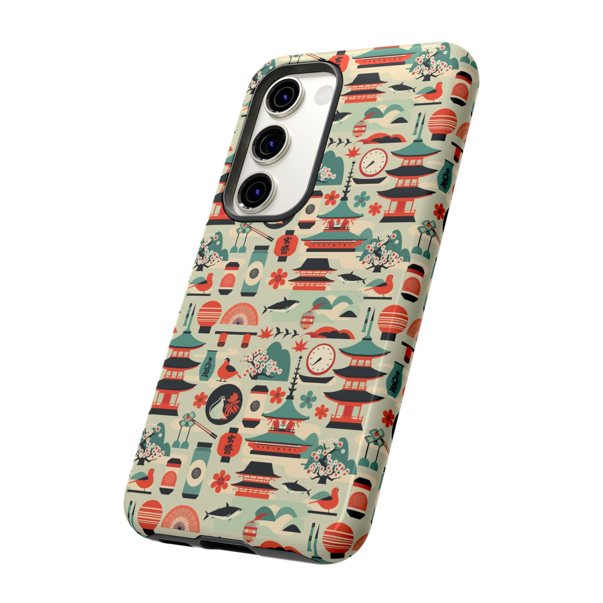 Japanese Pattern Phone Case – Elegant & Timeless Design for Your Phone 105