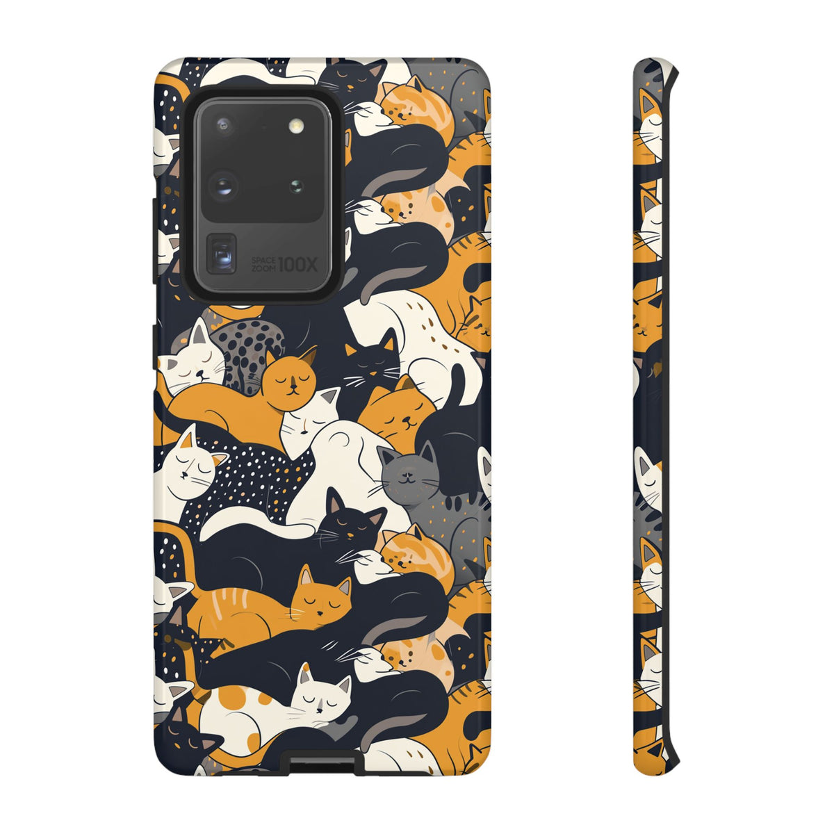 Seamless Cat Pattern Design Phone Case – Playful and Stylish Cat-Themed Phone Cover 2