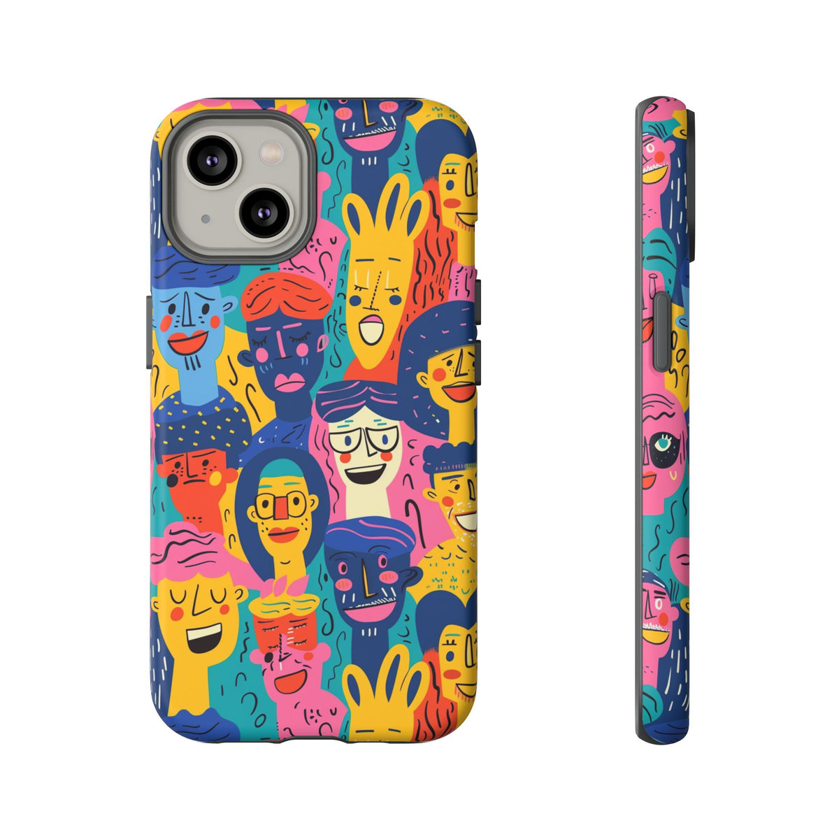 Happy Faces Phone Case – Joyful and Cheerful Design for a Bright Look 6