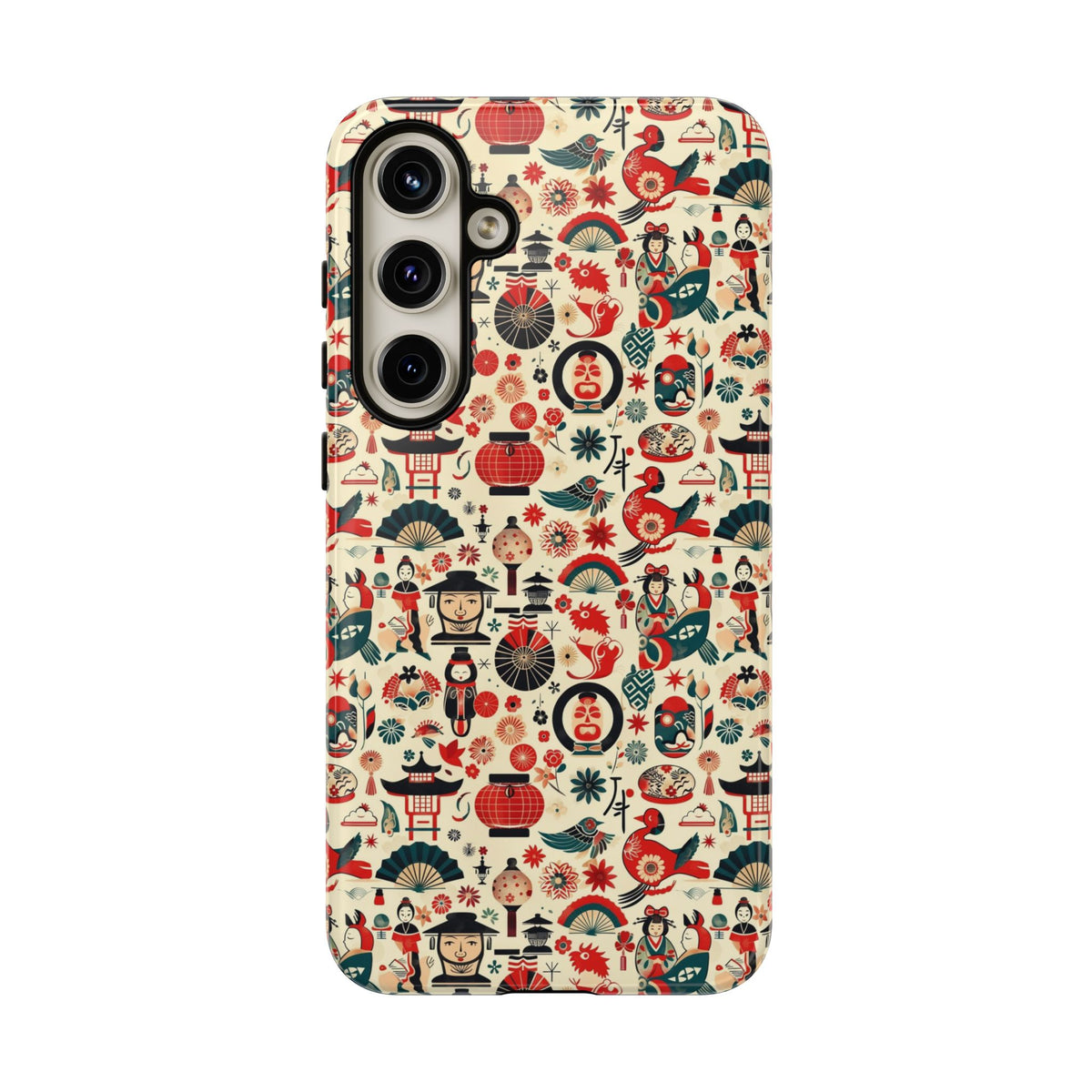 Japanese Pattern Phone Case – Elegant & Timeless Design for Your Phone 471