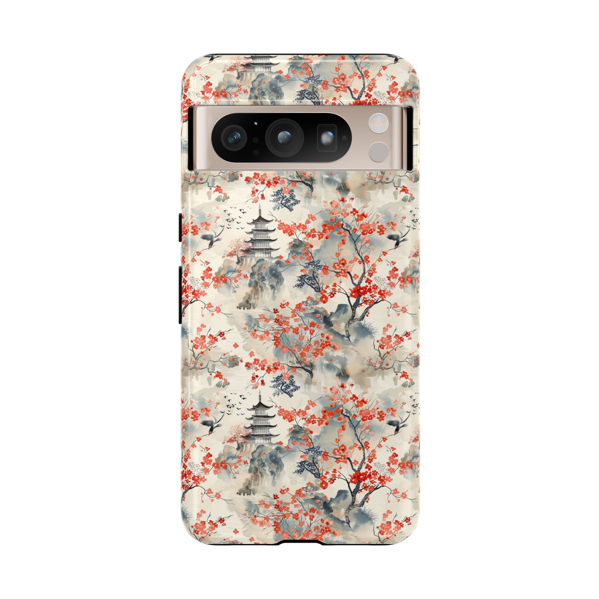 Japanese Style Pattern Phone Case - Elegant & Protective Cover