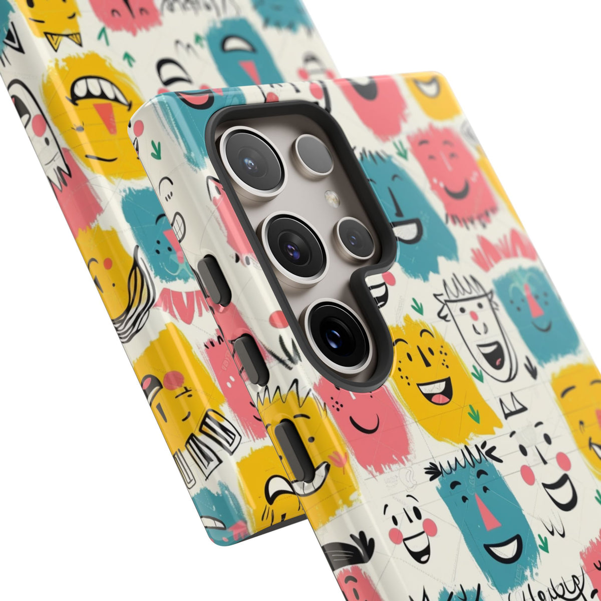 Happy Faces Phone Case – Joyful and Cheerful Design for a Bright Look