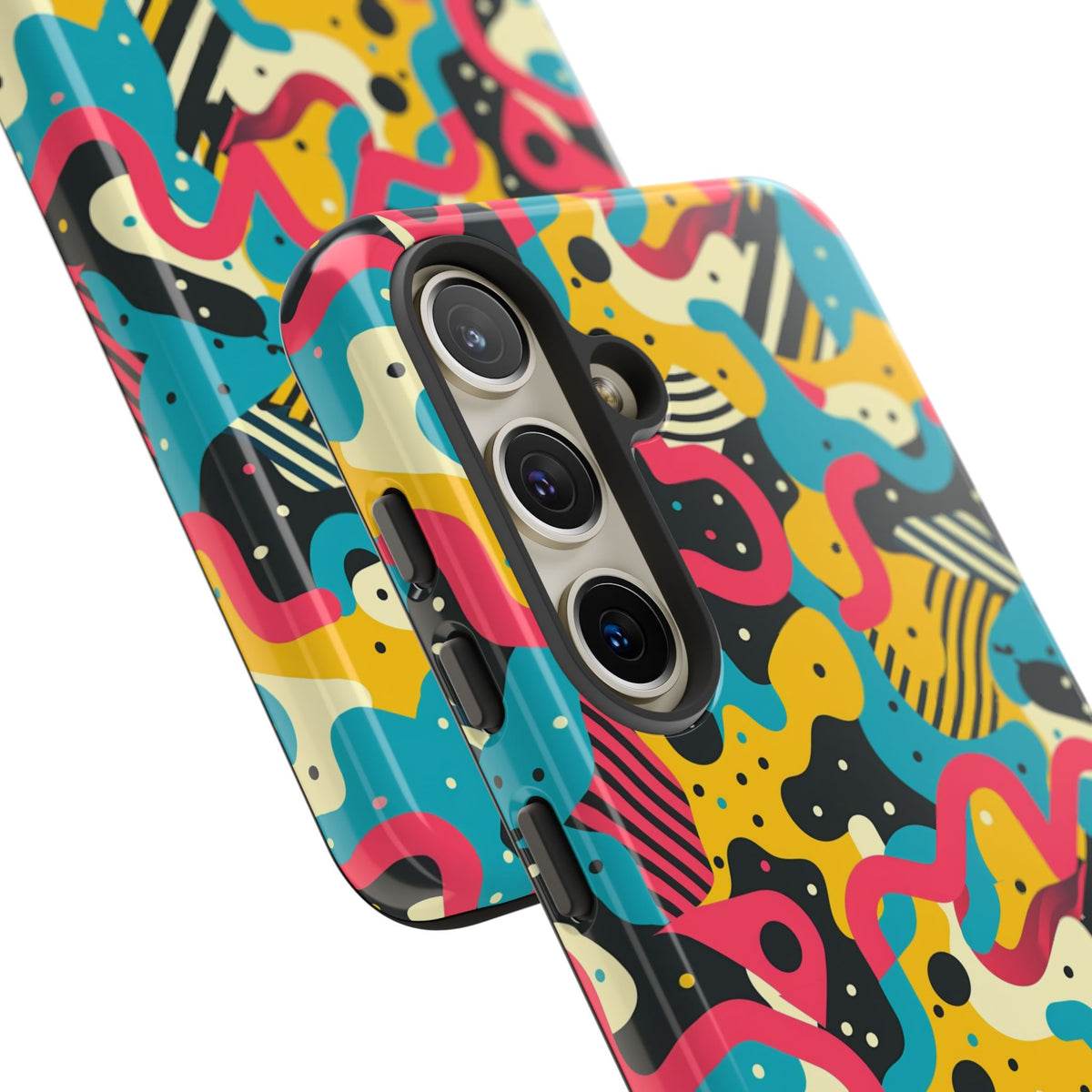 90s Themed Seamless Pattern Phone Case – Embrace Retro Style and Protection 238