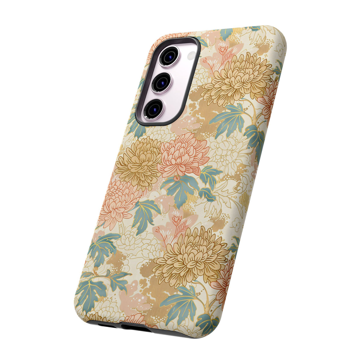 Japanese Blossom Asian Floral Design Phone Case – Elegant Floral Phone Cover