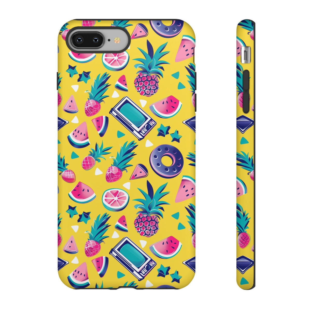 90s Themed Seamless Pattern Phone Case – Embrace Retro Style and Protection 255