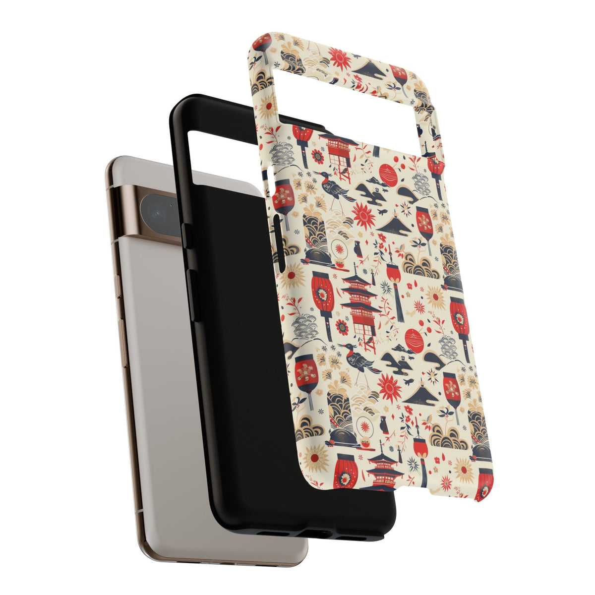 Japanese Pattern Phone Case – Elegant & Timeless Design for Your Phone 024