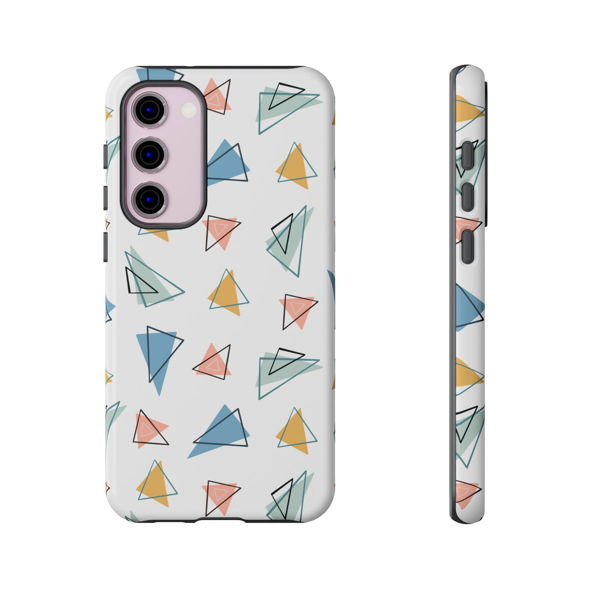 Triangle Pattern Phone Case – Modern & Durable Geometric Design