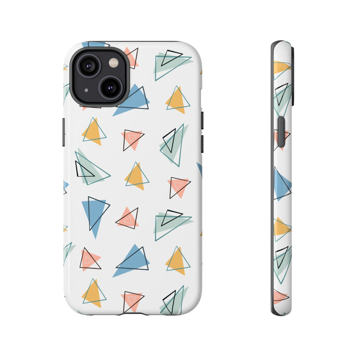 Triangle Pattern Phone Case – Modern & Durable Geometric Design