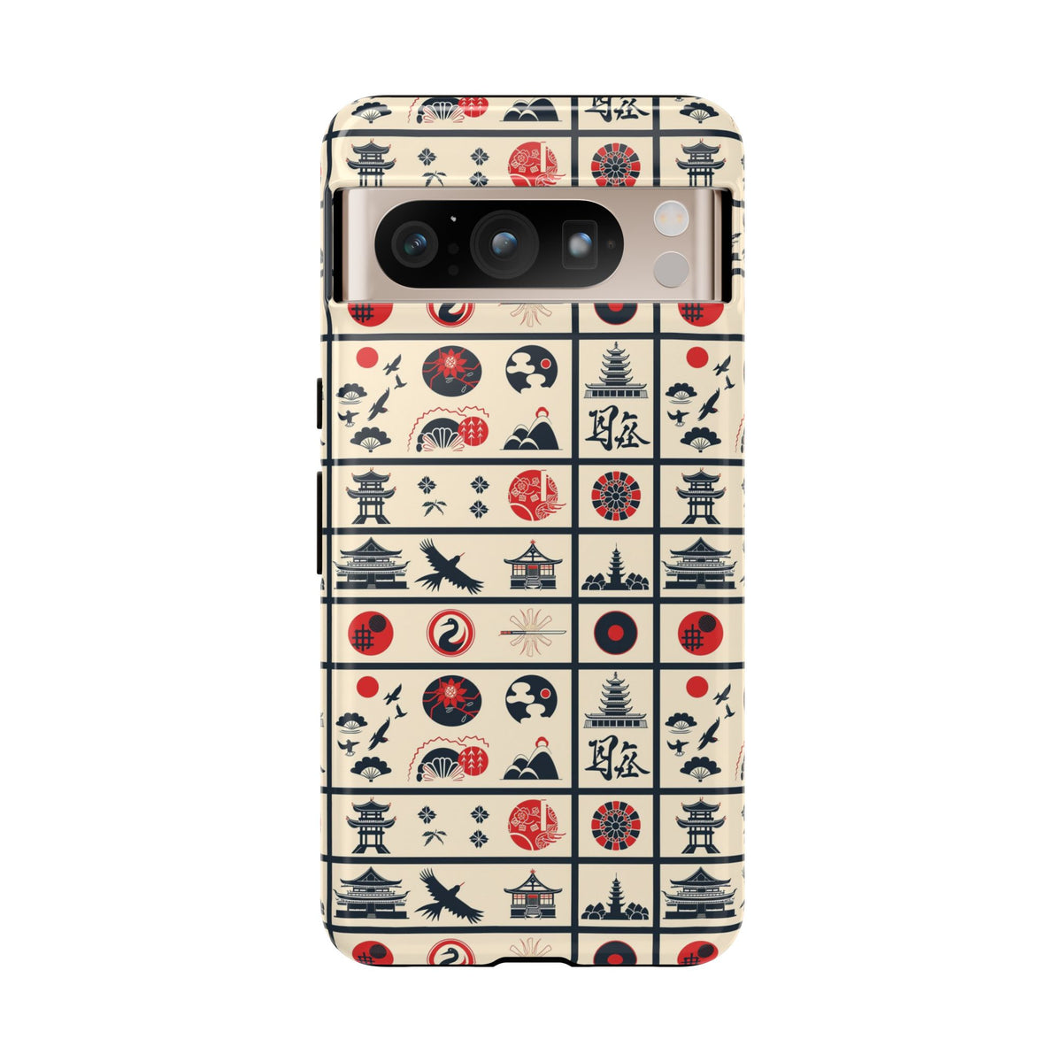 Japanese Pattern Phone Case – Elegant & Timeless Design for Your Phone 099