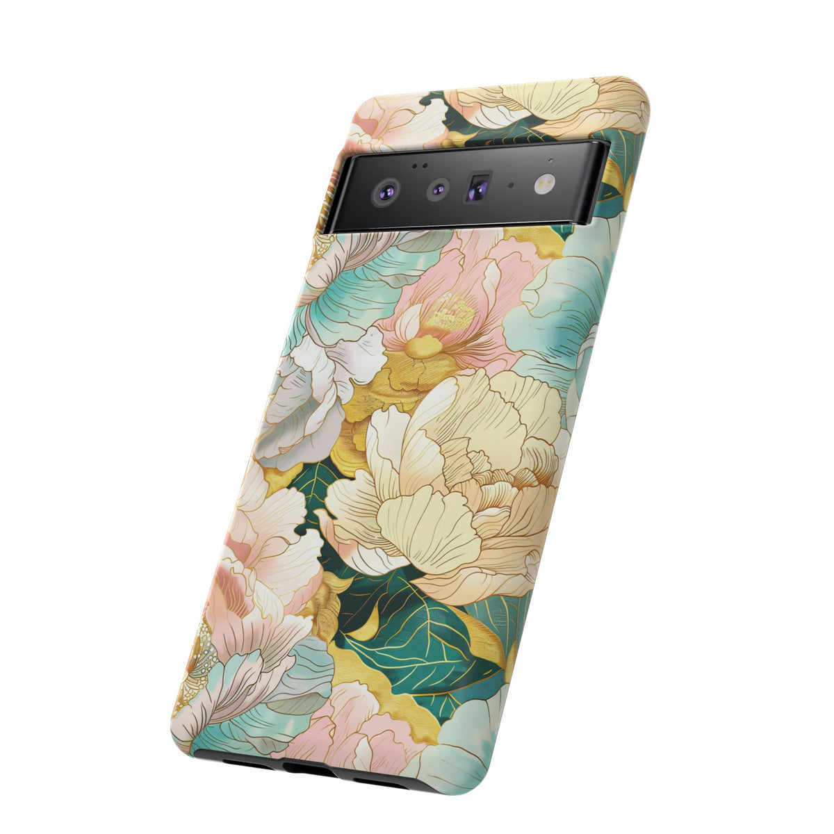 Japanese Blossom Asian Floral Design Phone Case – Elegant Floral Phone Cover