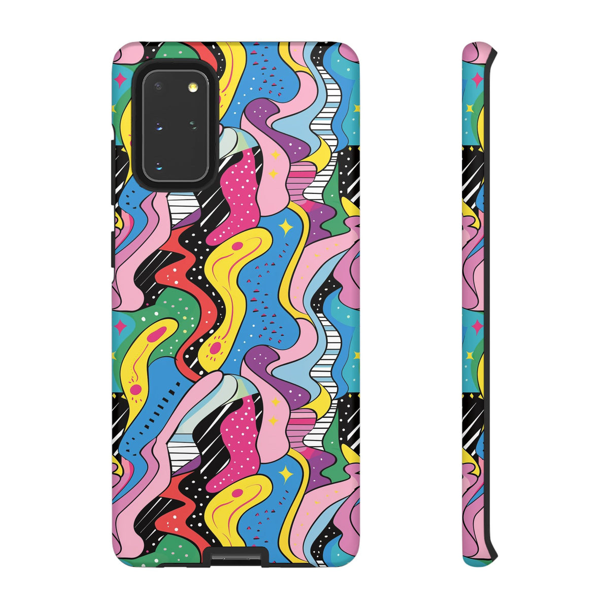 90s Themed Seamless Pattern Phone Case – Embrace Retro Style and Protection 275