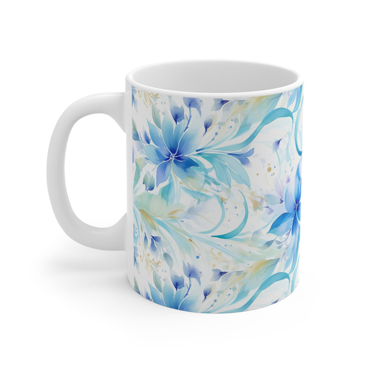 Various Watercolor Design All Over Coffee Mug – Unique Artistic Ceramic Coffee Cup 168