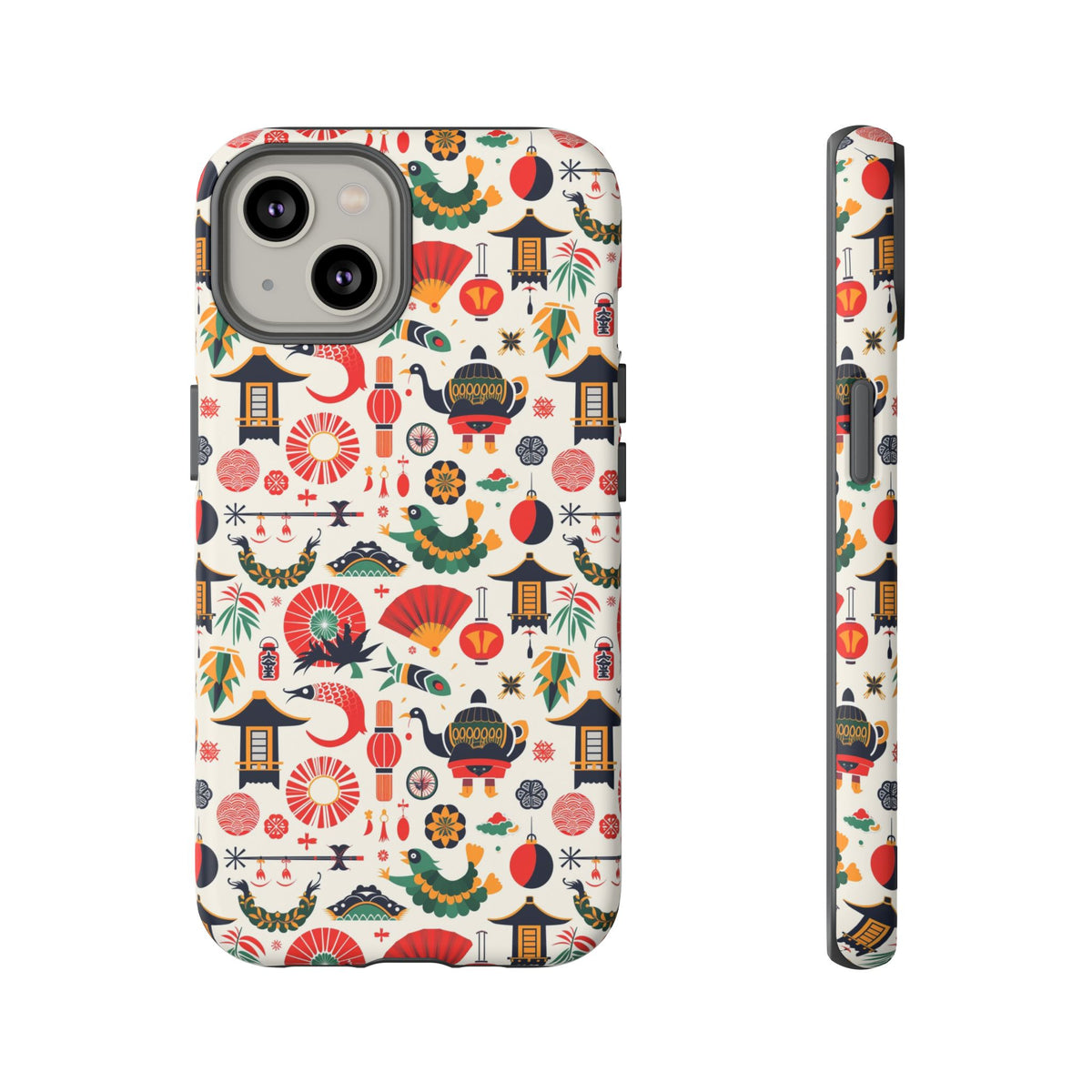 Japanese Pattern Phone Case – Elegant & Timeless Design for Your Phone 461