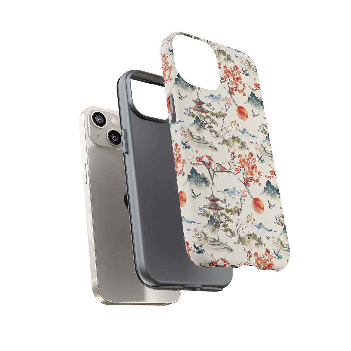 Japanese Pattern Phone Case – Elegant & Timeless Design for Your Phone 120