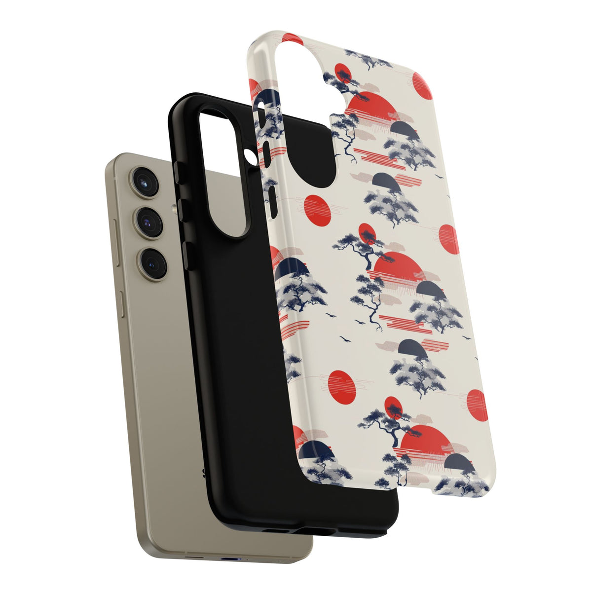 Japanese Pattern Phone Case – Elegant & Timeless Design for Your Phone 047