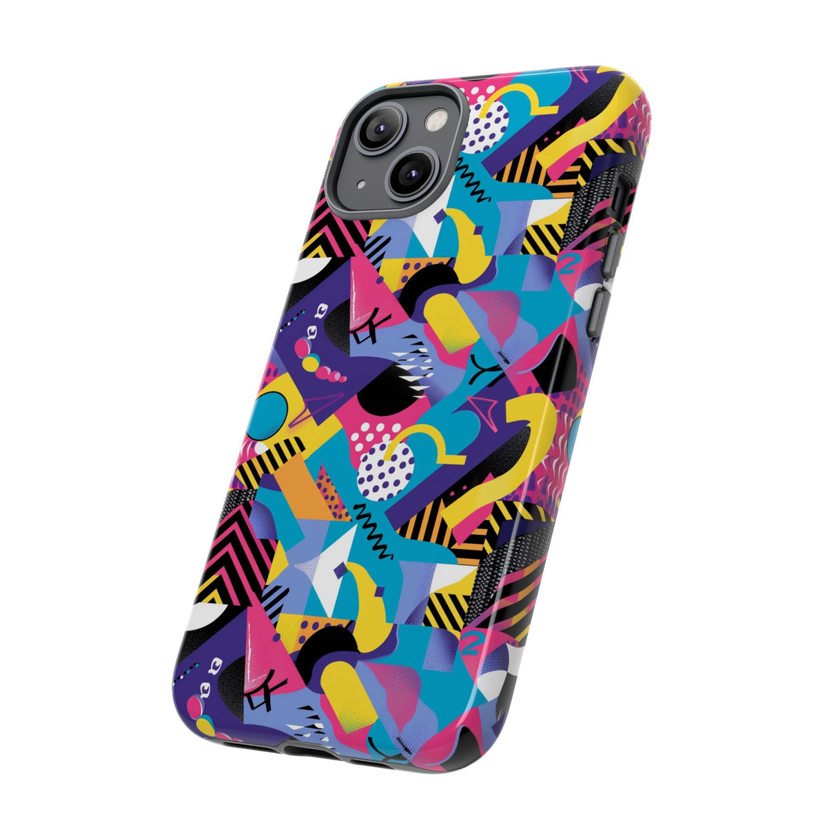 90s Themed Seamless Pattern Phone Case – Embrace Retro Style and Protection 303