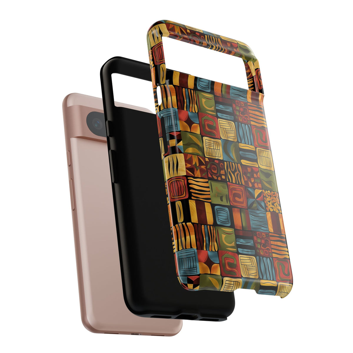 Stylish African Pattern Phone Case – Unique and Vibrant Protection 075