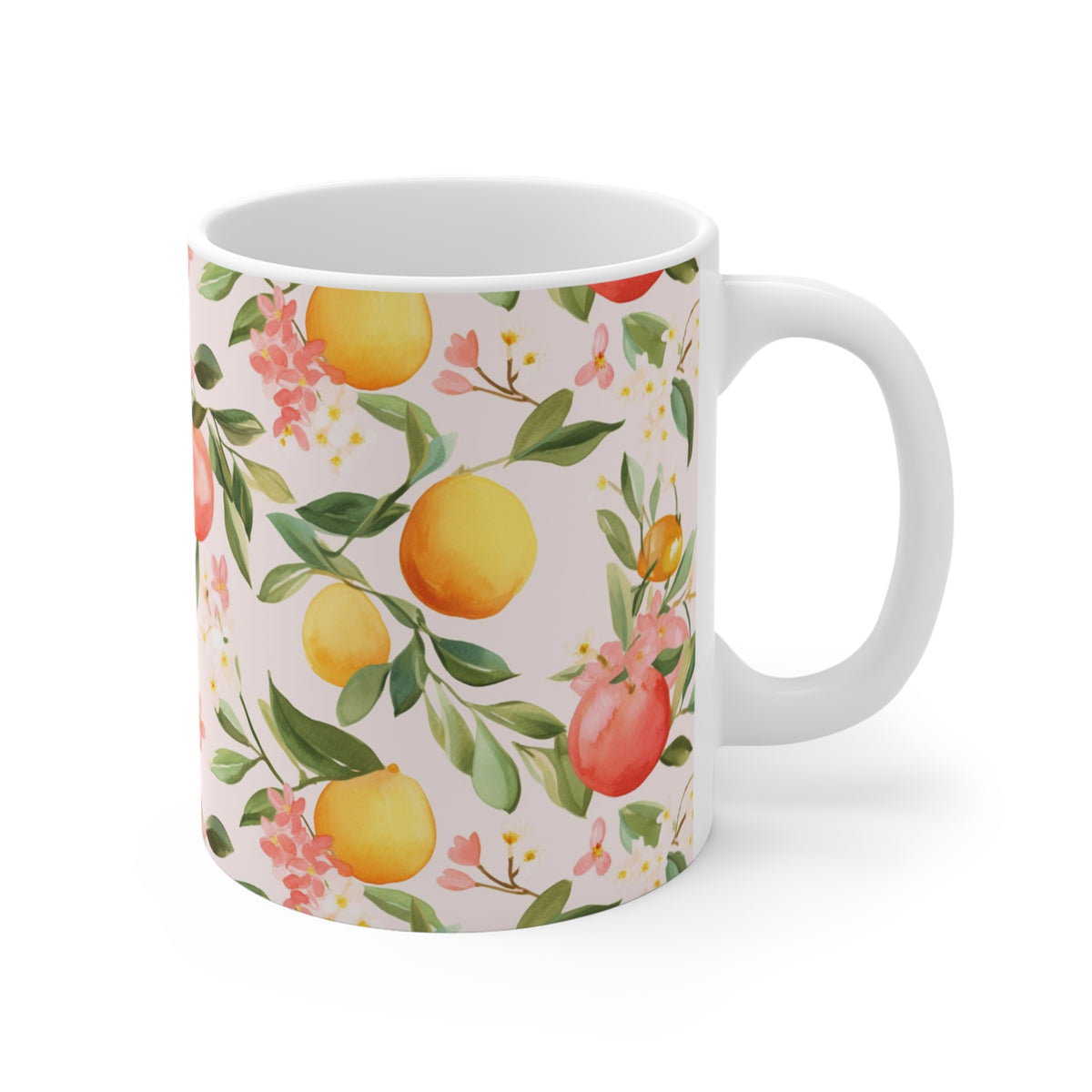 Various Watercolor Design All Over Coffee Mug – Unique Artistic Ceramic Coffee Cup 162