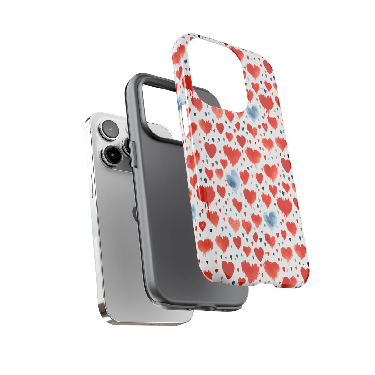 Heart Pattern Phone Case – Stylish & Loving Design for Your Device 227