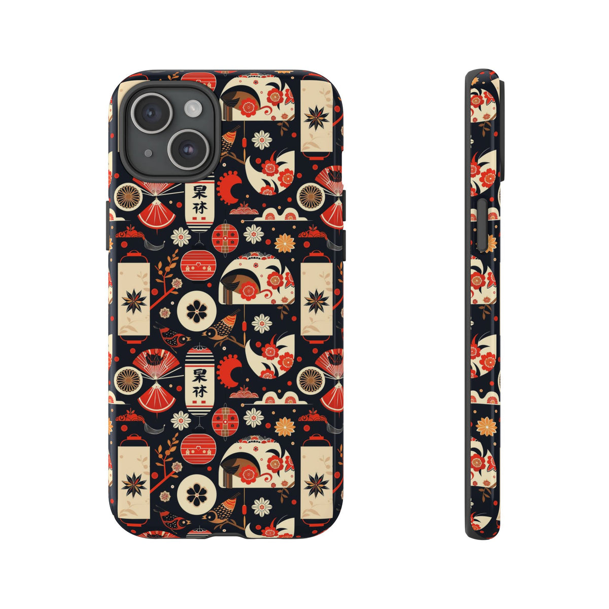 Japanese Pattern Phone Case – Elegant & Timeless Design for Your Phone 069