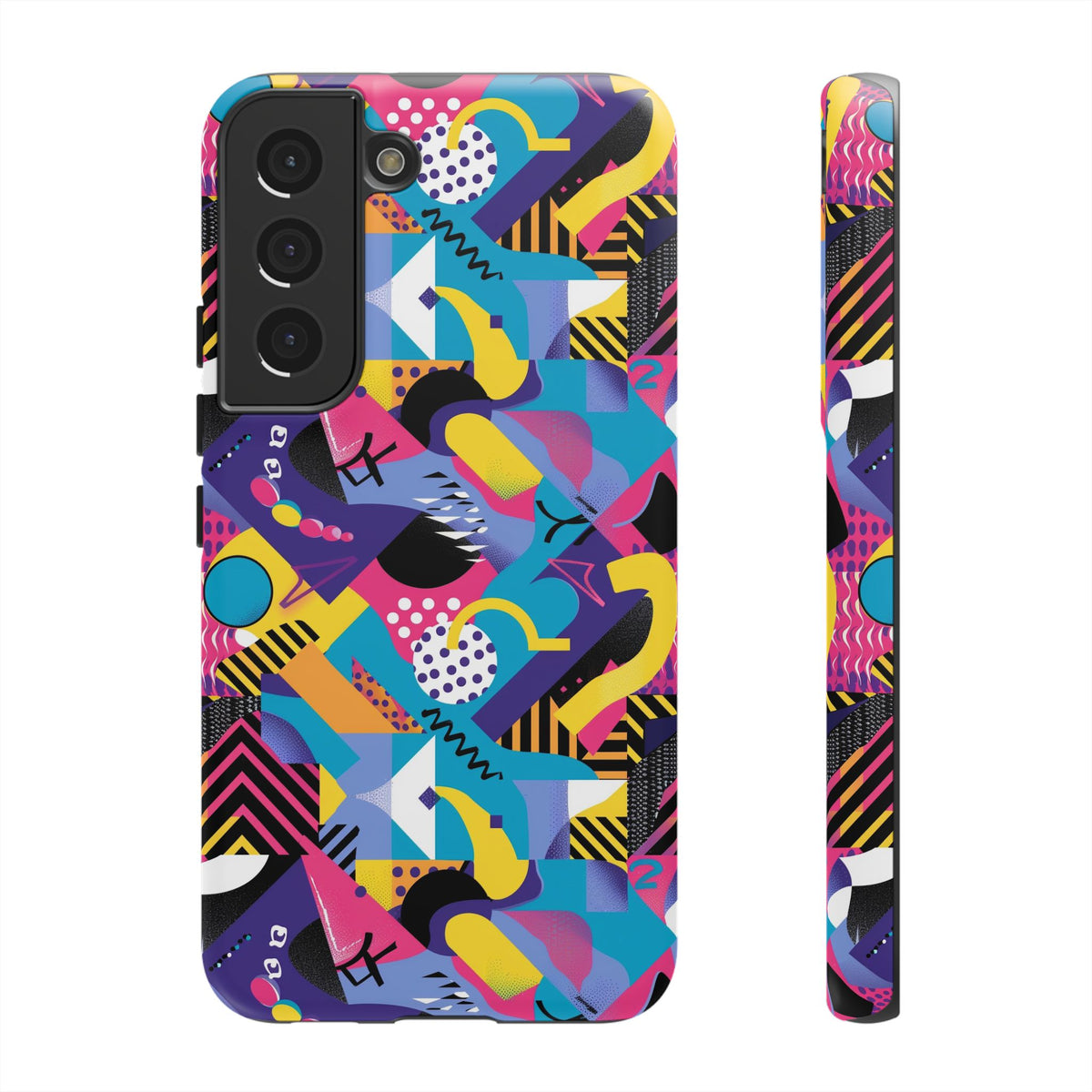 90s Themed Seamless Pattern Phone Case – Embrace Retro Style and Protection 303
