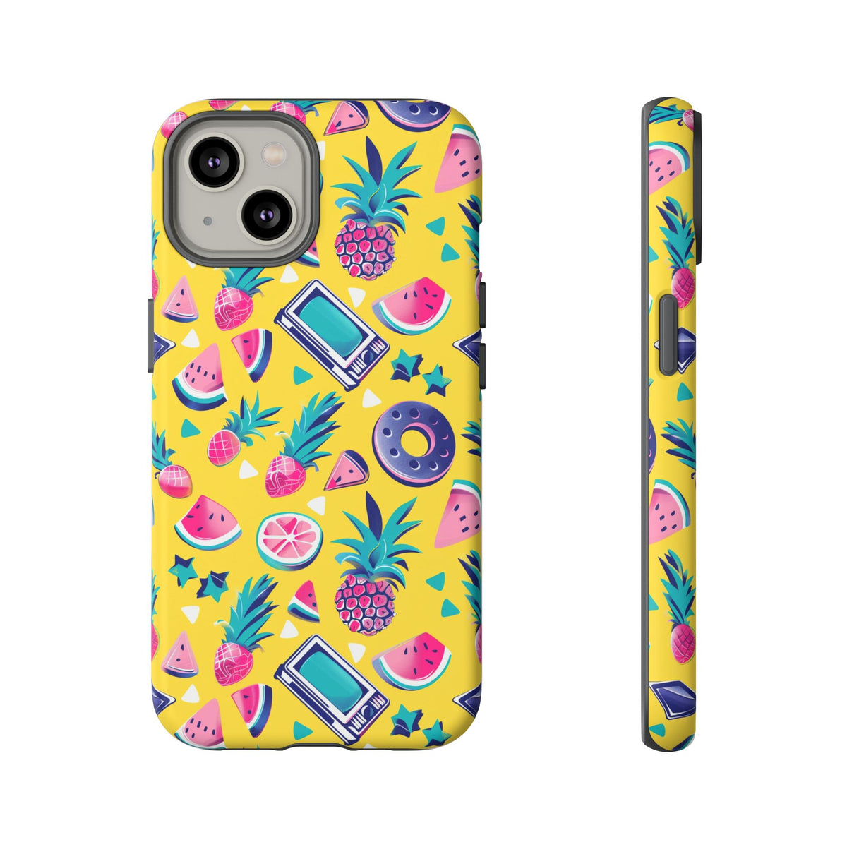 90s Themed Seamless Pattern Phone Case – Embrace Retro Style and Protection 255