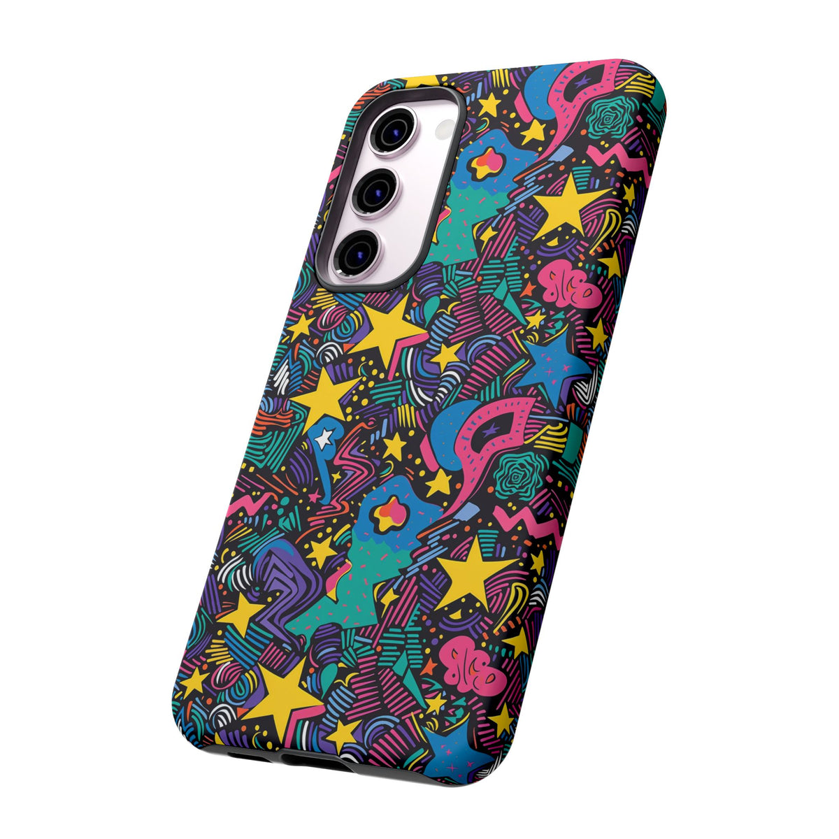 90s Themed Seamless Pattern Phone Case – Embrace Retro Style and Protection 227