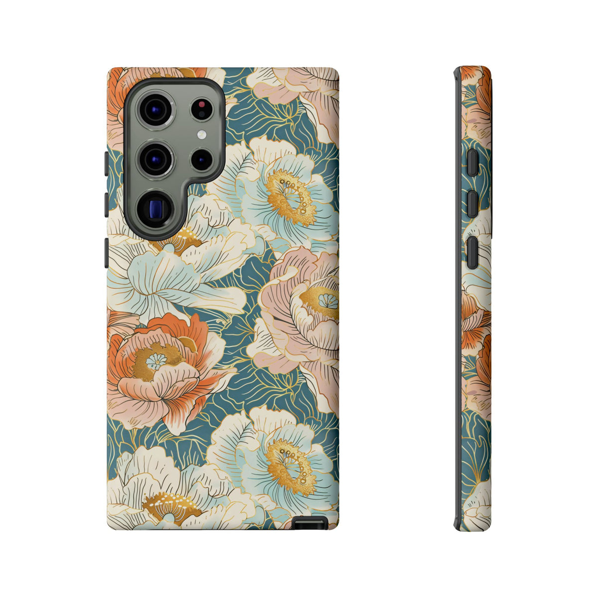 Japanese Blossom Asian Floral Design Phone Case – Elegant Floral Phone Cover 3