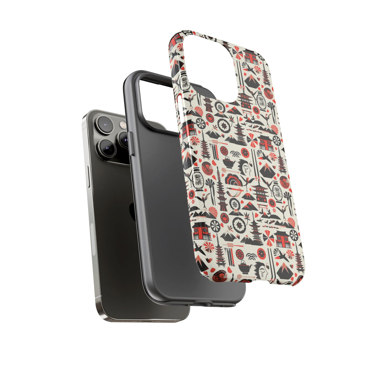 Japanese Pattern Phone Case – Elegant & Timeless Design for Your Phone 006