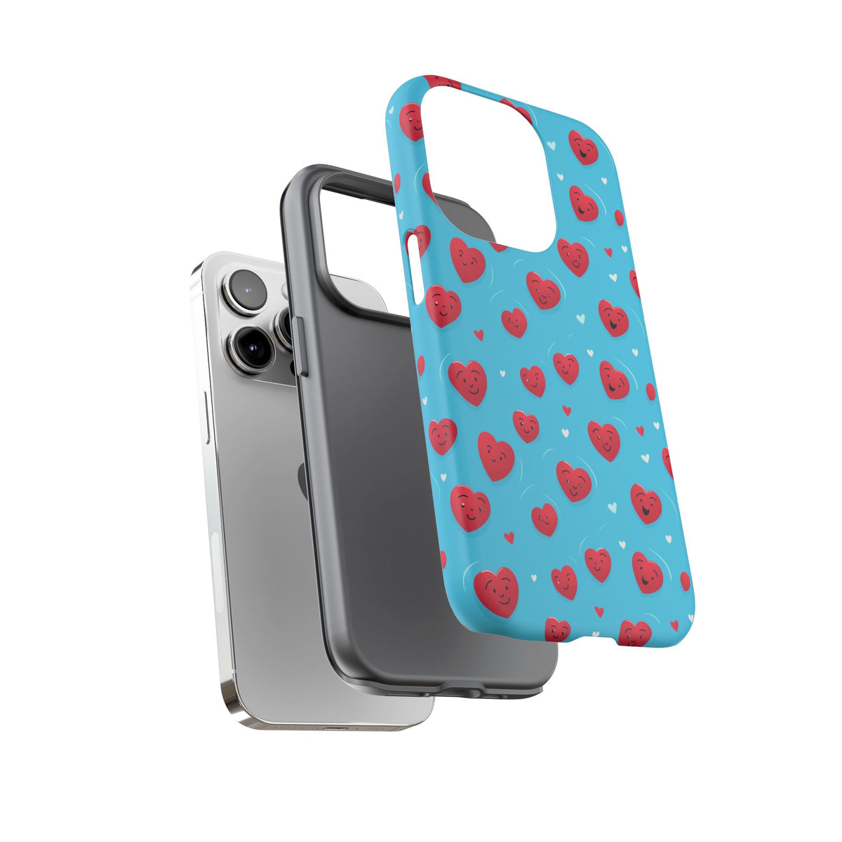 Heart Pattern Phone Case – Stylish & Loving Design for Your Device 811