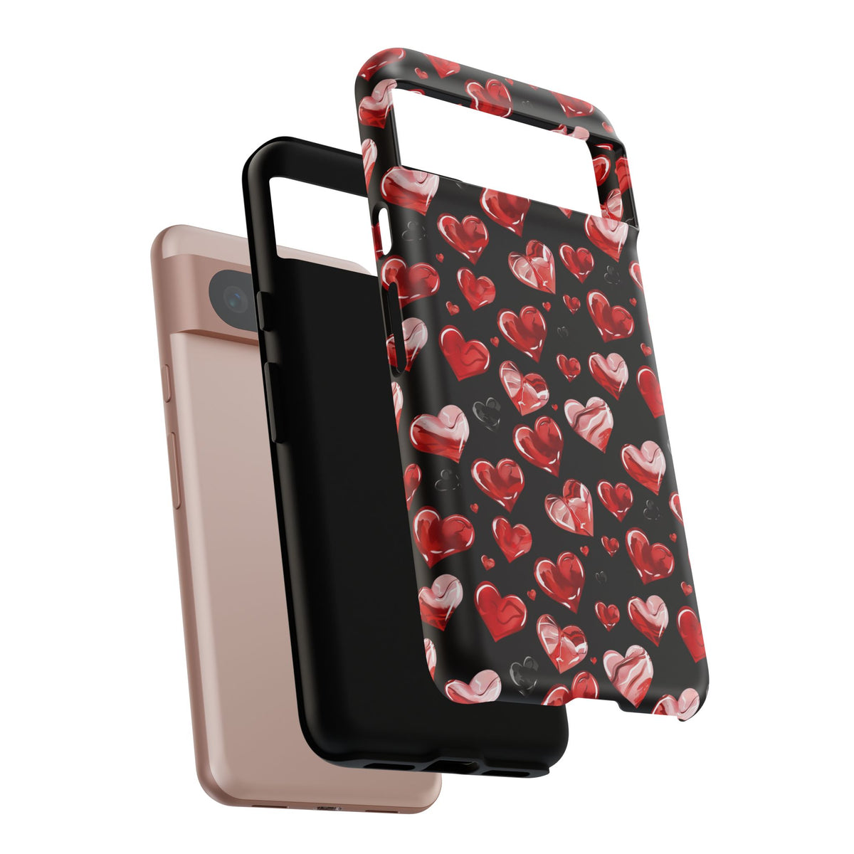 Heart Pattern Phone Case – Stylish & Loving Design for Your Device 365