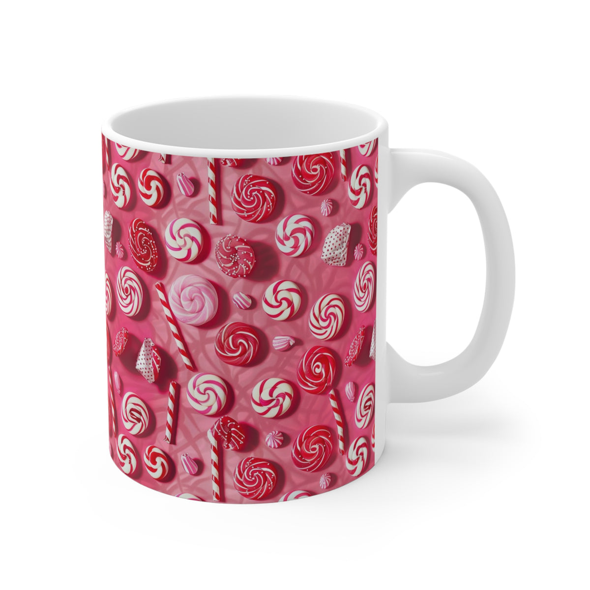 Colorful All-Over Candy Theme Coffee Mug Fun Ceramic Drinkware 070