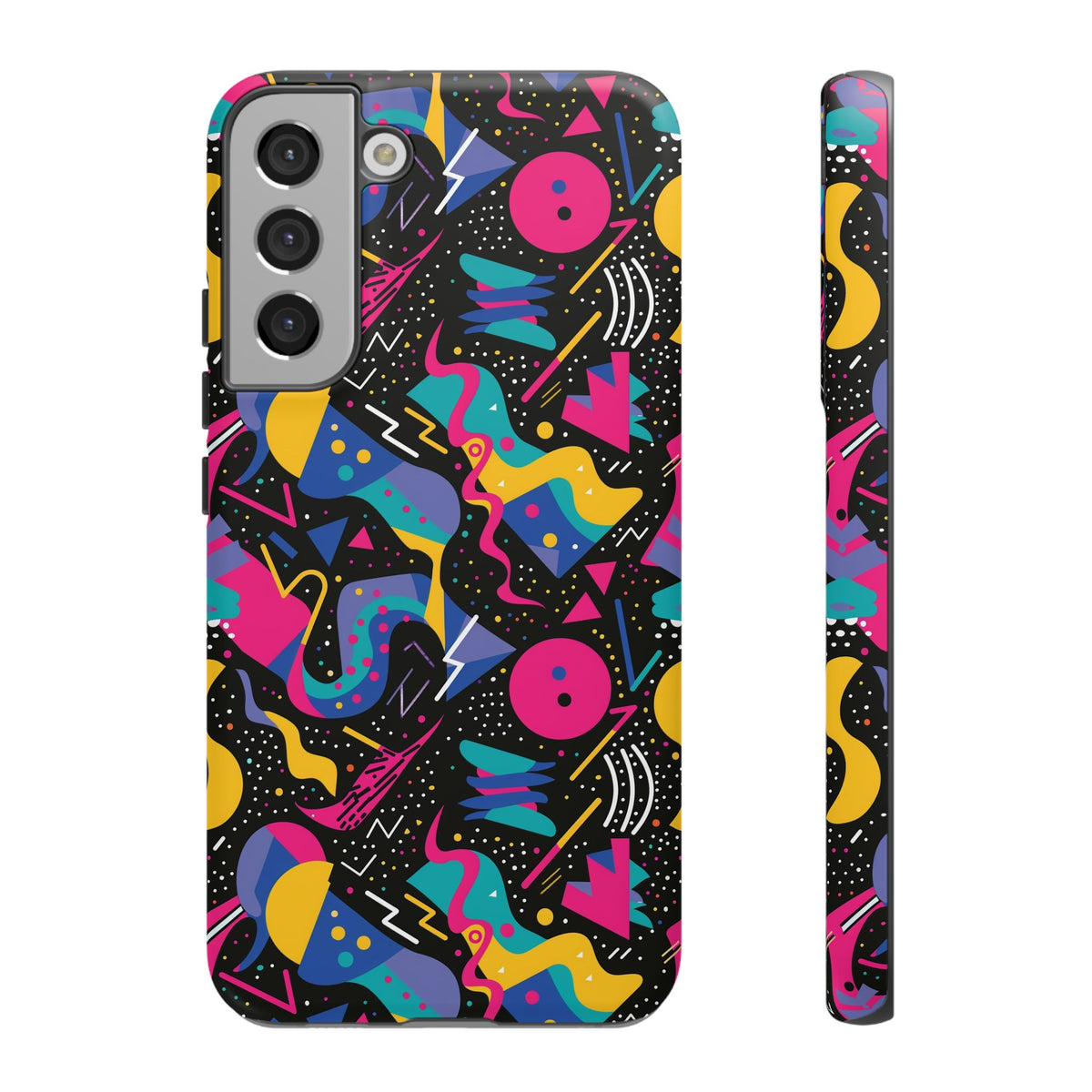 90s Themed Seamless Pattern Phone Case – Embrace Retro Style and Protection 302