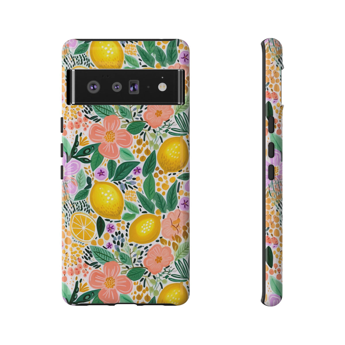 Cute Summer Lemons Phone Case – Refreshing Citrus Design for Your Phone