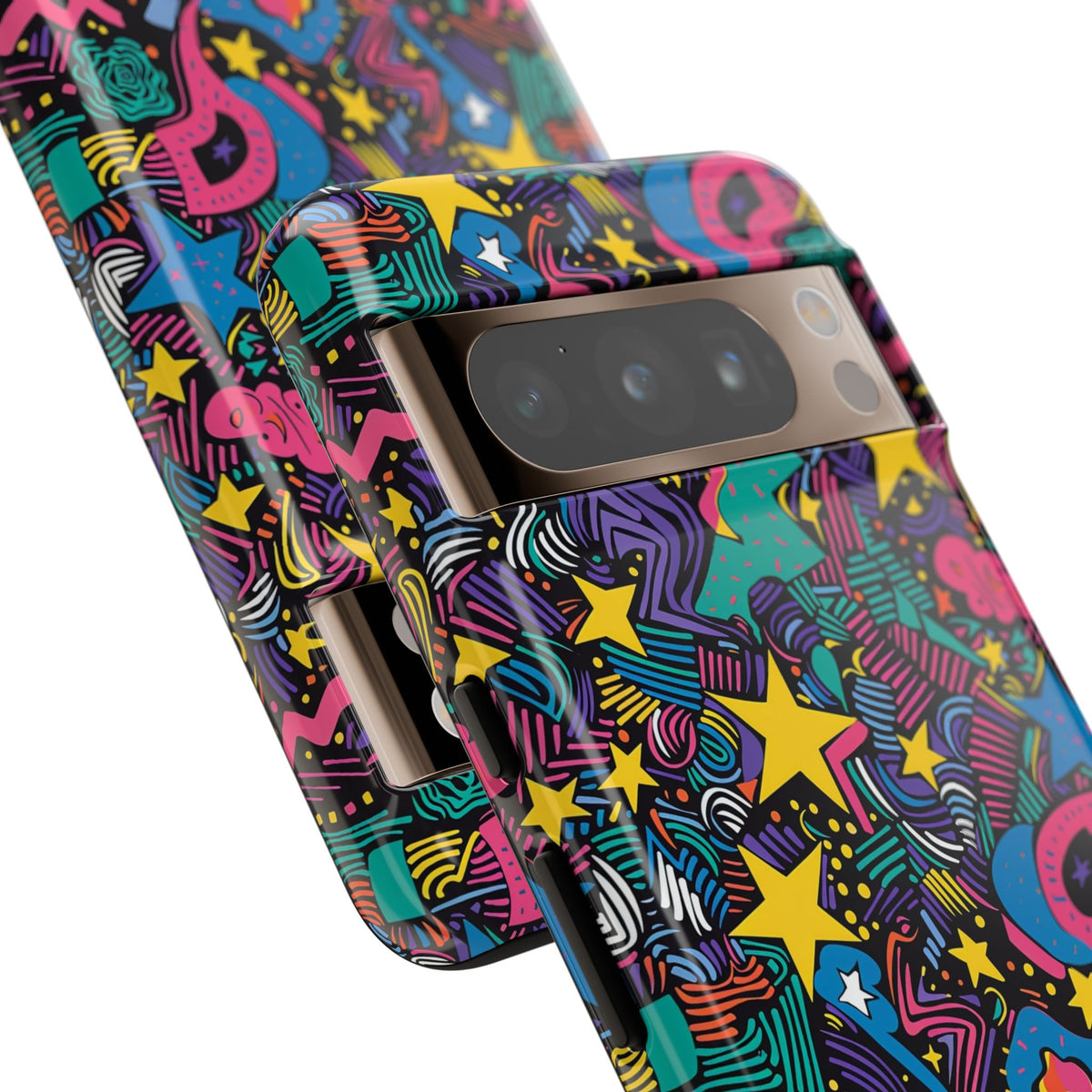 90s Themed Seamless Pattern Phone Case – Embrace Retro Style and Protection 227