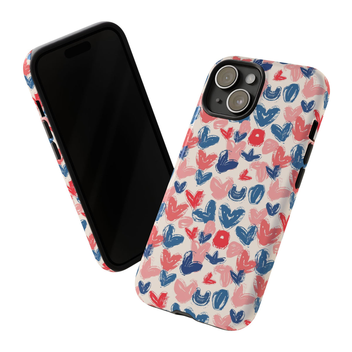 Heart Pattern Phone Case – Stylish & Loving Design for Your Device 354