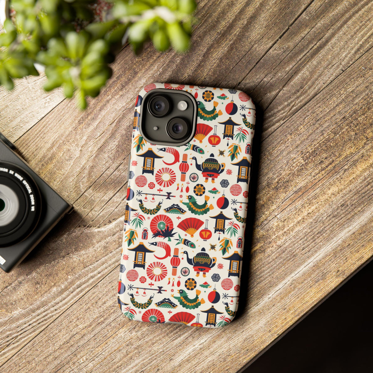 Japanese Pattern Phone Case – Elegant & Timeless Design for Your Phone 461