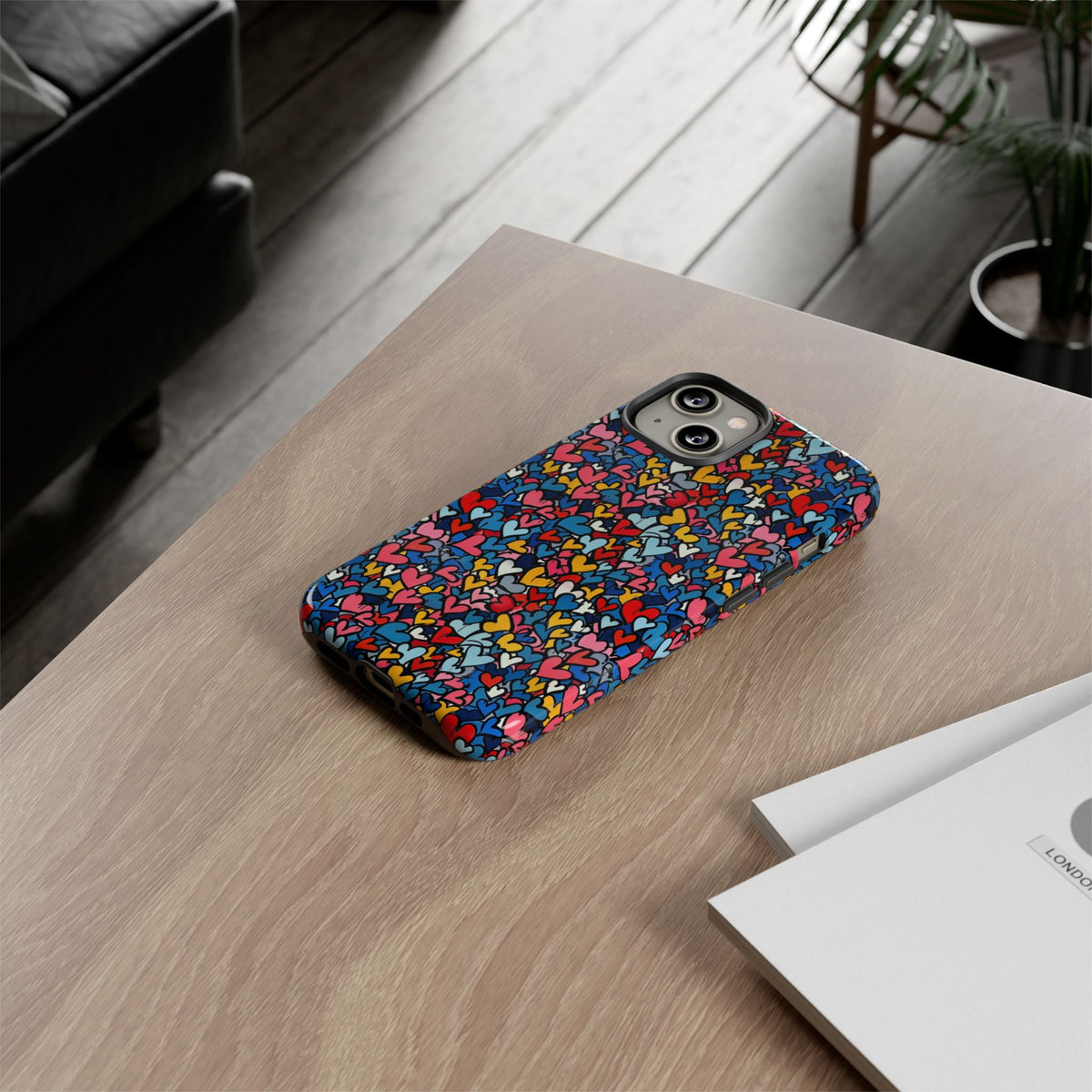 Heart Pattern Phone Case – Stylish & Loving Design for Your Device 820