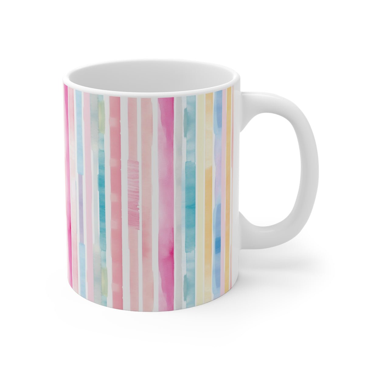 Various Watercolor Design All Over Coffee Mug – Unique Artistic Ceramic Coffee Cup 160