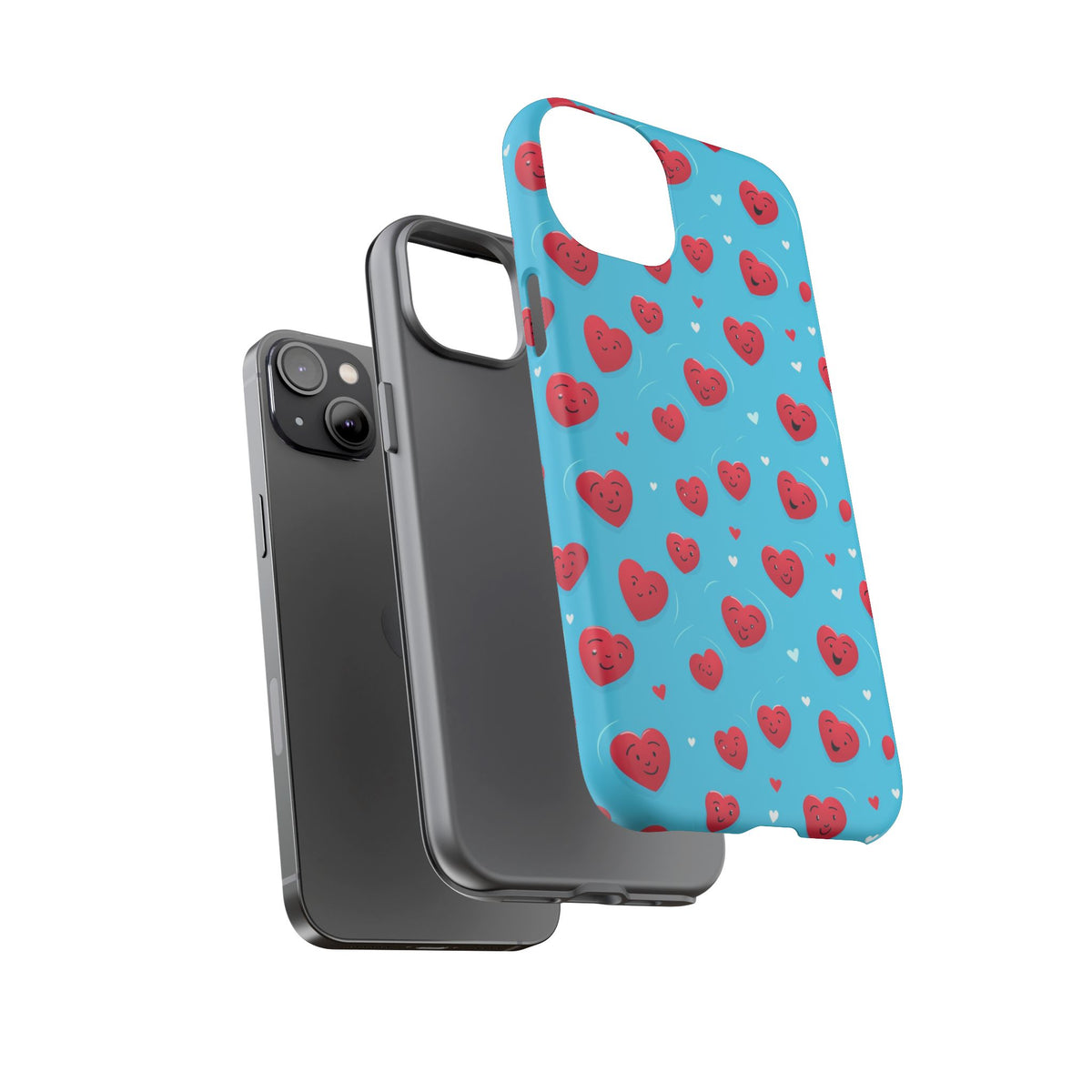 Heart Pattern Phone Case – Stylish & Loving Design for Your Device 811