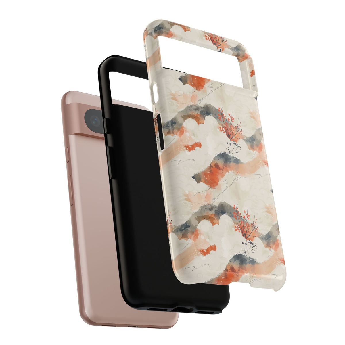 Japanese Pattern Phone Case – Elegant & Timeless Design for Your Phone 017