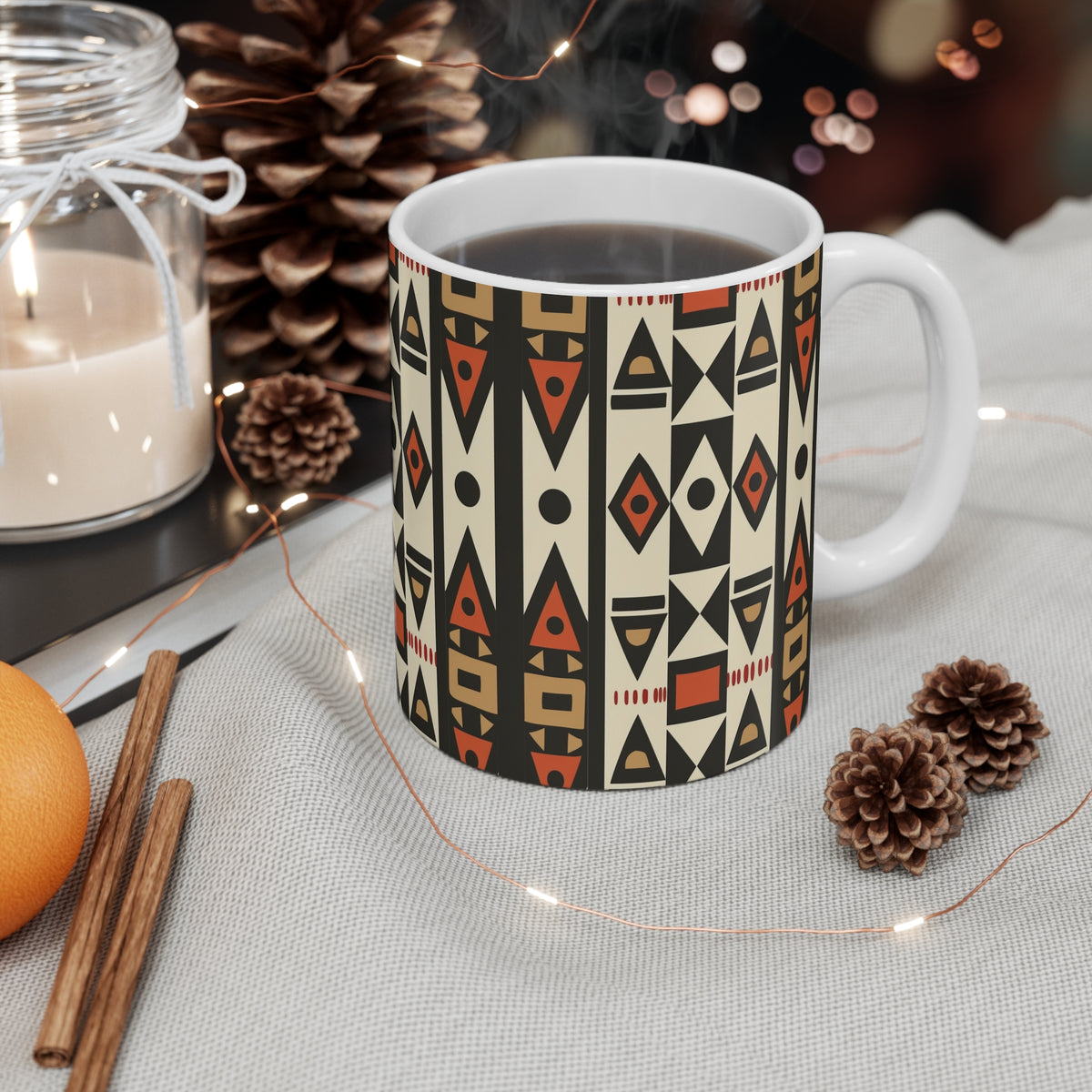 All-Over African Pattern Coffee Mug 698