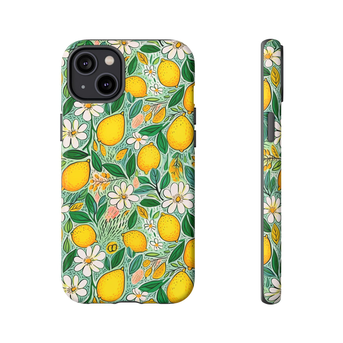 Cute Summer Lemons Phone Case – Refreshing Citrus Design for Your Phone 3