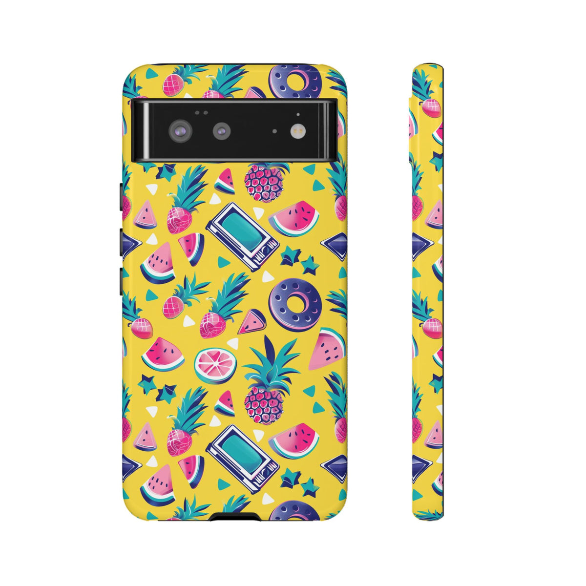 90s Themed Seamless Pattern Phone Case – Embrace Retro Style and Protection 255