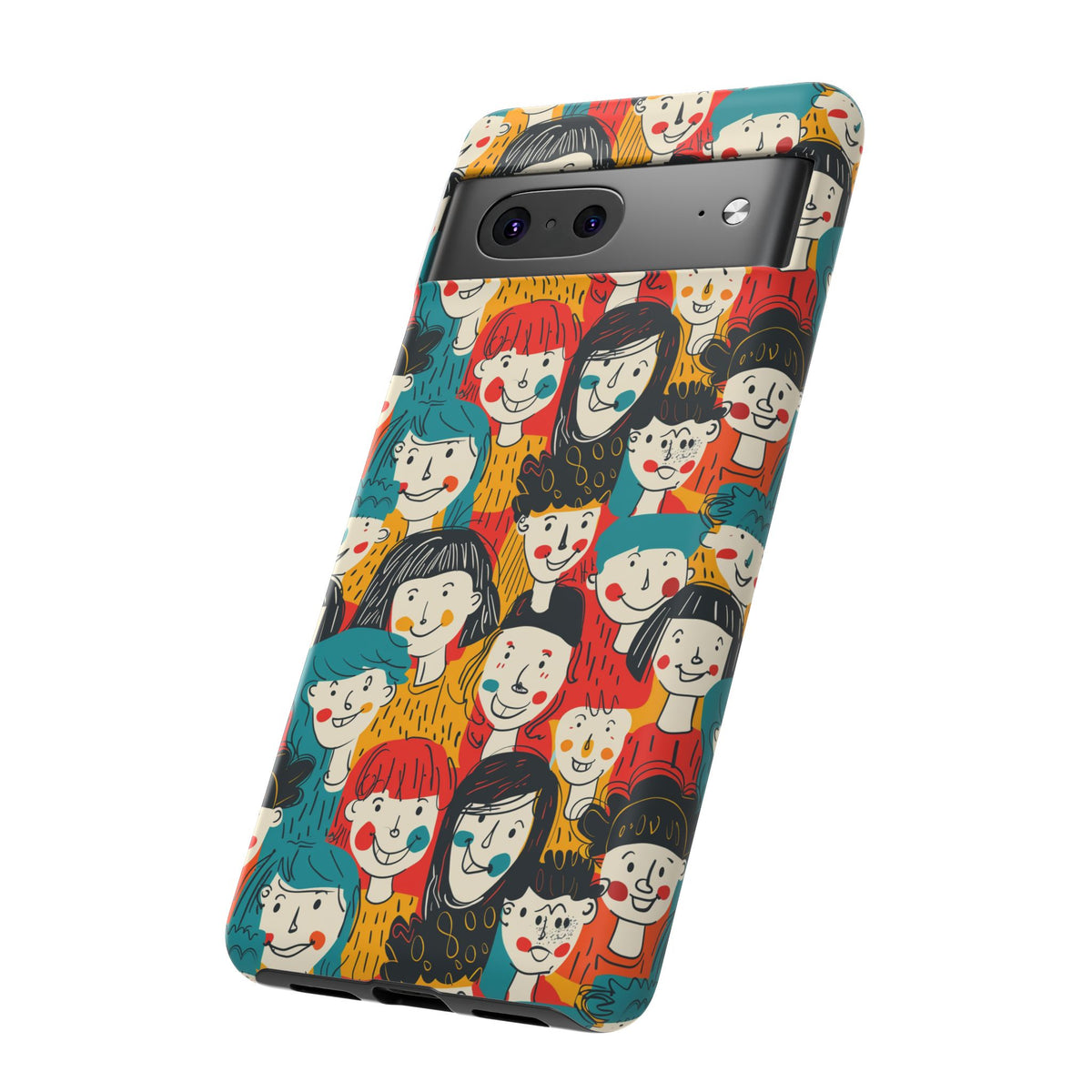 Happy Faces Phone Case – Joyful and Cheerful Design for a Bright Look 3