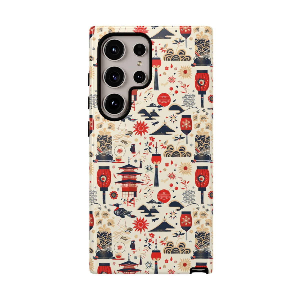 Japanese Pattern Phone Case – Elegant & Timeless Design for Your Phone 024