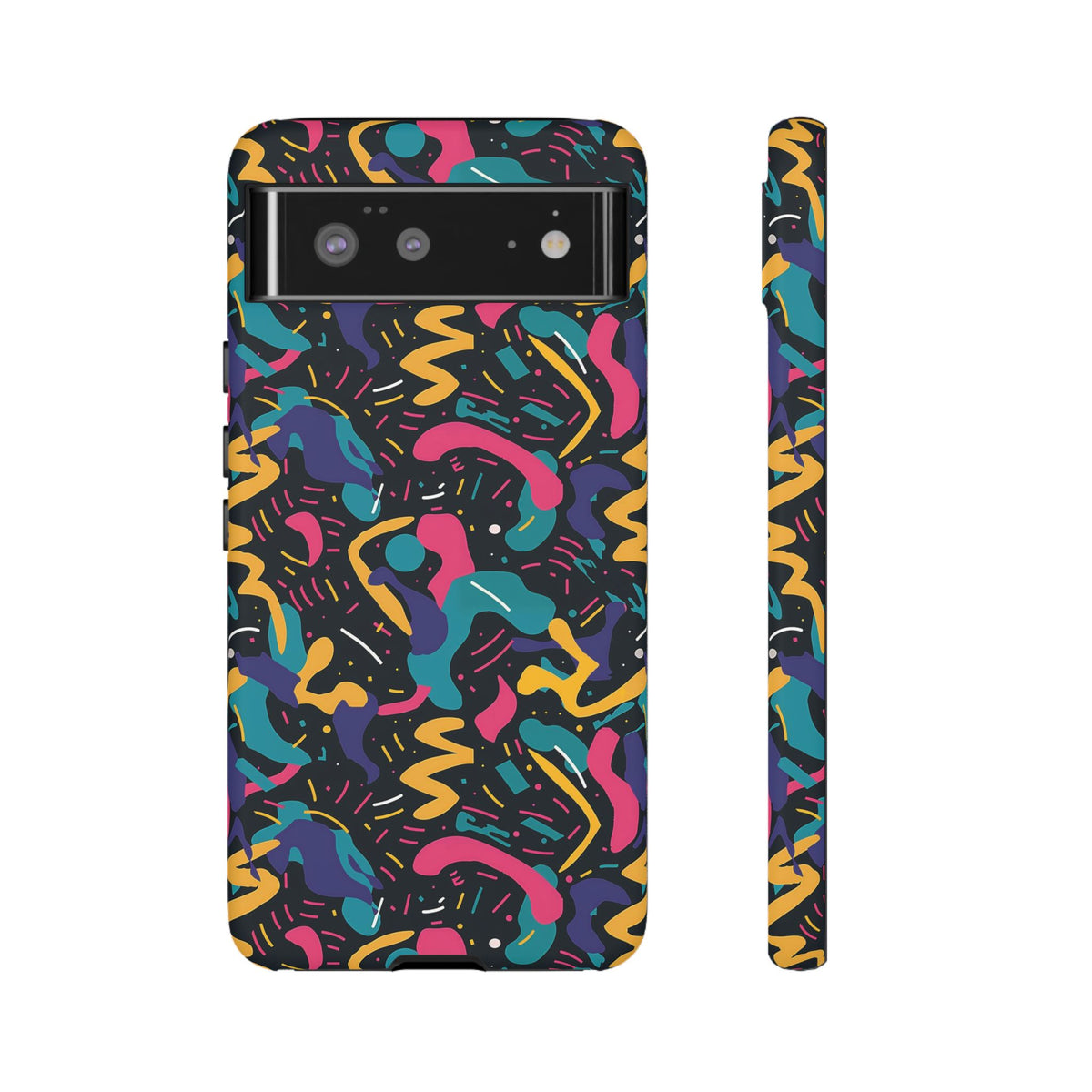 90s Themed Seamless Pattern Phone Case – Embrace Retro Style and Protection 235