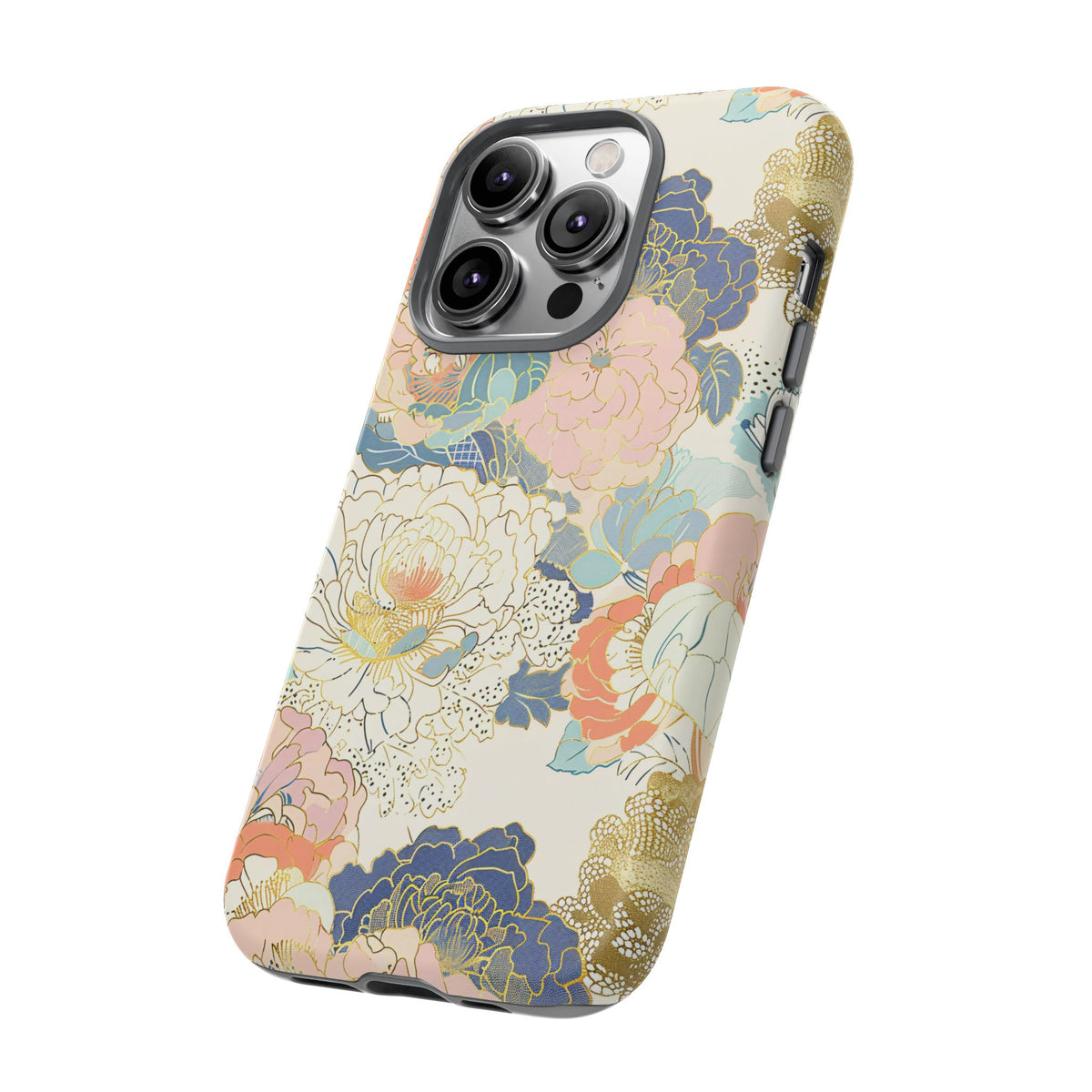 Japanese Blossom Asian Floral Design Phone Case – Elegant Floral Phone Cover 4