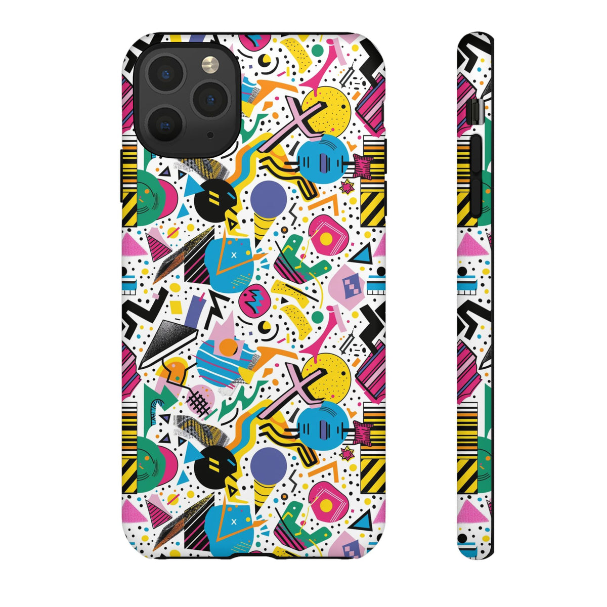 90s Themed Seamless Pattern Phone Case – Embrace Retro Style and Protection 225