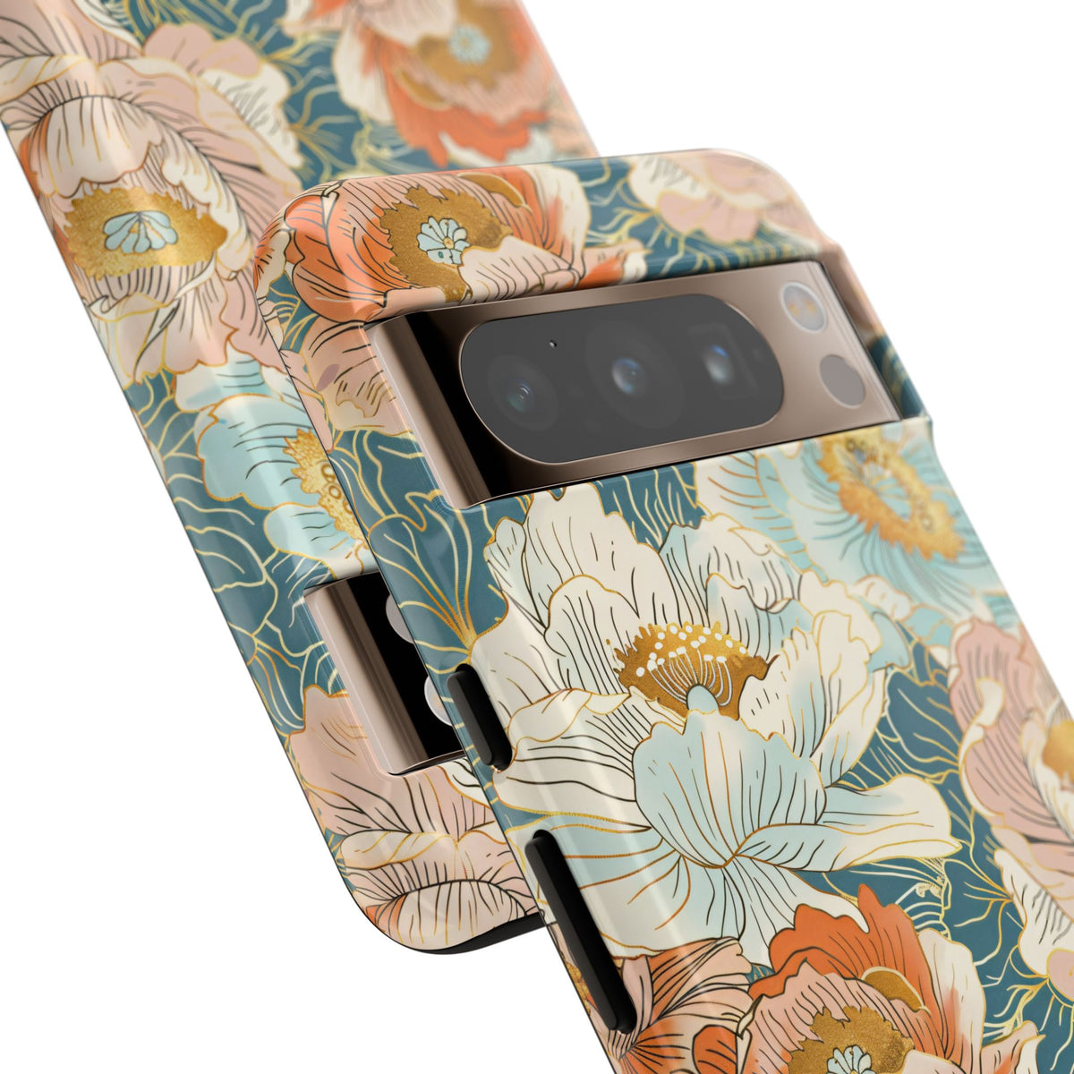 Japanese Blossom Asian Floral Design Phone Case – Elegant Floral Phone Cover 3